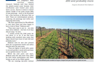Angove Searches for Environmentally Acceptable Products for its Organic Vineyard